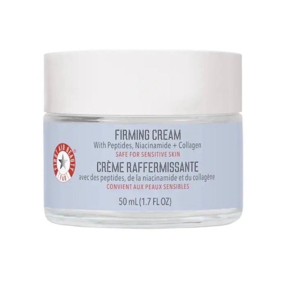 First Aid Beauty FAB Firming Cream Peptides Niacinamide Collagen 1.7oz 50mL NEW